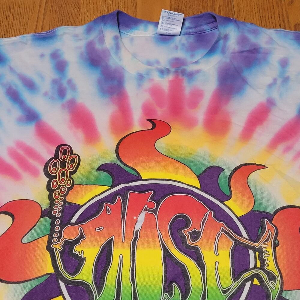 Original Vintage 1998 PHISH Summer Tour Tie-Dye T-SHIRT Tee XL Phish Rare Delta - Picture 3 of 16